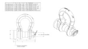 Wireless crane scale drawing